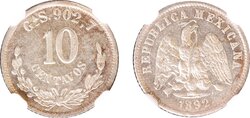 10 CENTAVOS GUADALAJARA (1892)