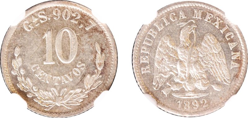 10 CENTAVOS GUADALAJARA (1892)