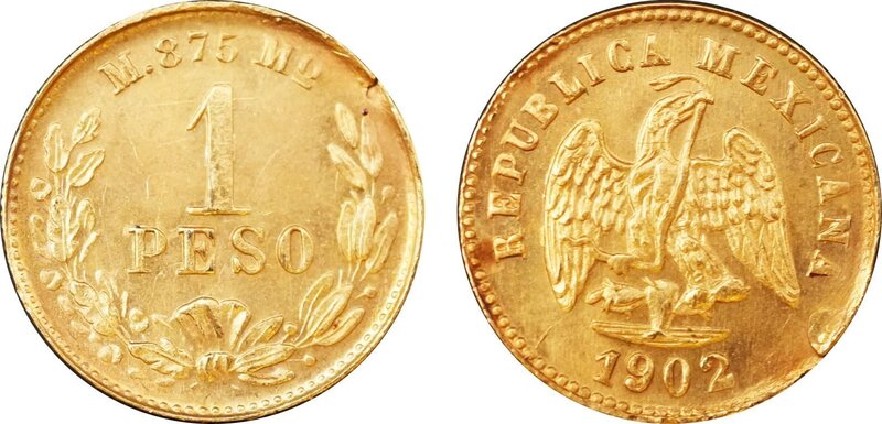 1 PESO MEXICO (1902)