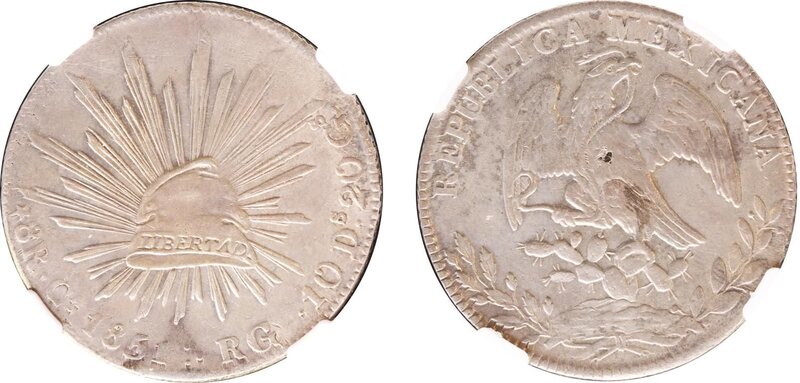 8 REALES DE CHIHUAHUA (1851/41)
