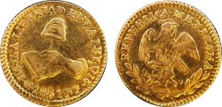 1/2 ESCUDO GUANAJUATO (1851)