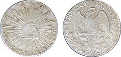 8 REALES DE DURANGO (1838/1)