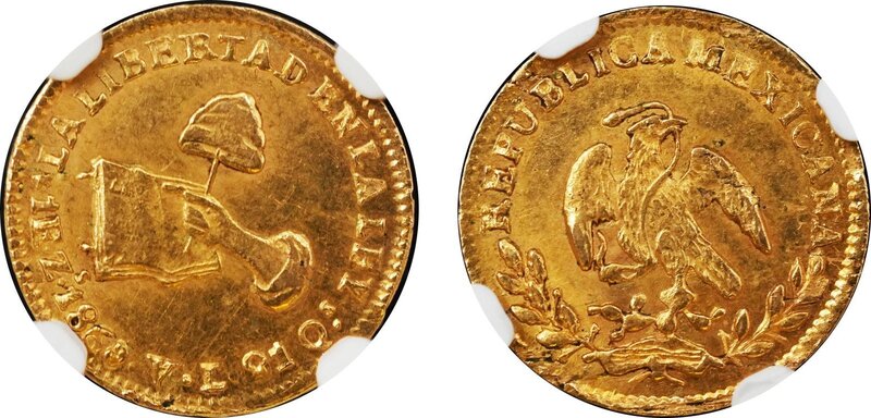 1 ESCUDO ZACATECAS (1860/59)