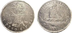 1 PESO CULIACAN (1873)