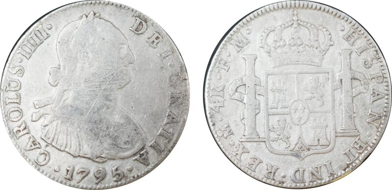 4 REALES CARLOS IV (1795)