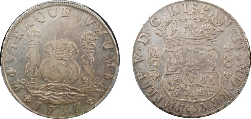 8 REALES FELIPE V (1737)