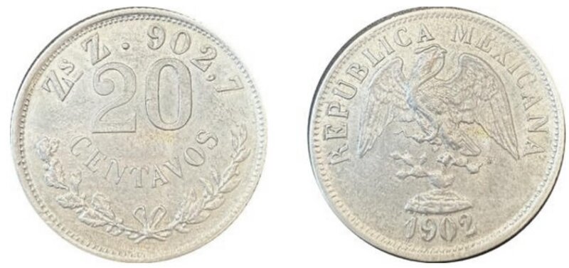 20 CENTAVOS ZACATECAS (1902)