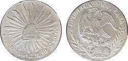 8 REALES DE DURANGO (1849)