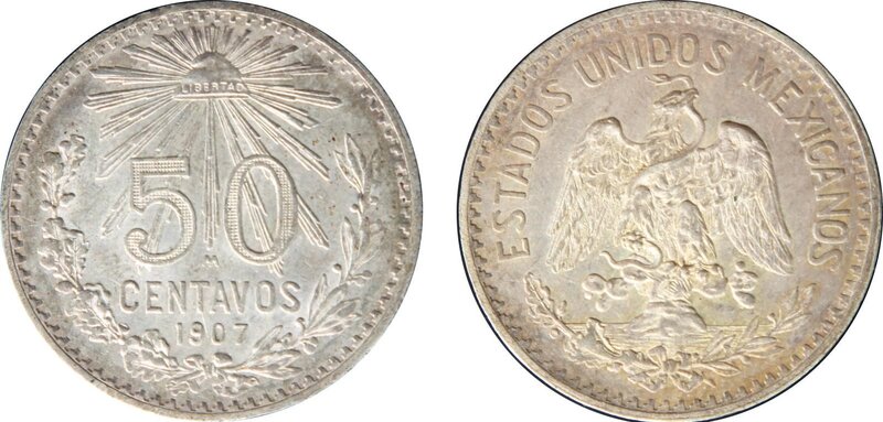 50 CENTAVOS 1907 (1907)