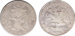 1 PESO GUADALAJARA (1873)