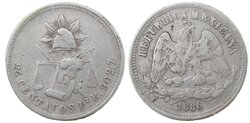 25 CENTAVOS SAN LUIS POTOSI (1886)