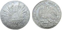2 REALES DE MEXICO (1862)