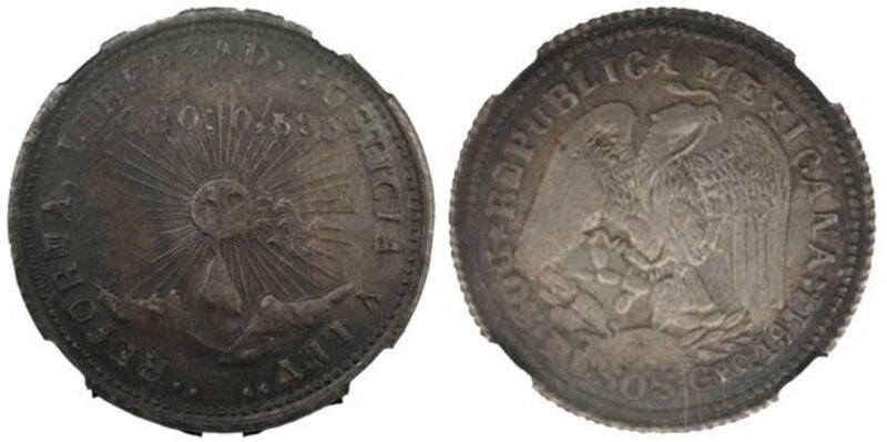 2 PESOS GUERRERO (1914)