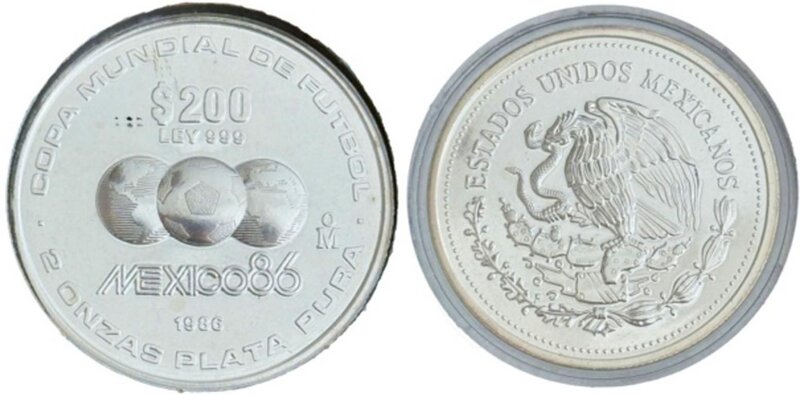 200 PESOS MUNDIAL DE FUTBOL (1986)