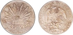 8 REALES ZACATECAS (1887)