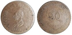 20 CENTAVOS OAXACA (1915)