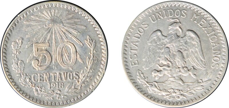 50 CENTAVOS 1918 (1918)