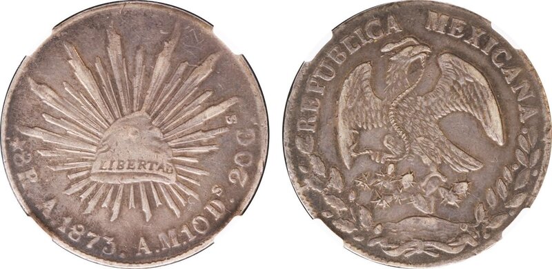 8 REALES ALAMOS (1873)